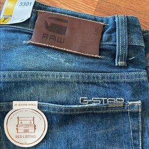 GSTAR RAW JEANS selvedge RED LISTING HAMMER gstar